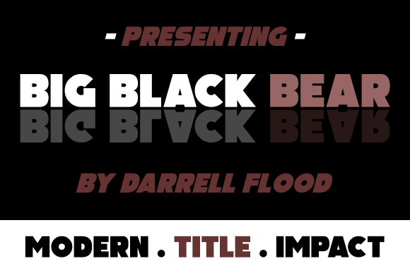 Big Black Bear font